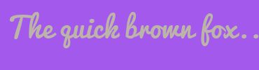 Image with Font Color BCB3A9 and Background Color A35AEC